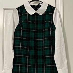 Plaid dress.